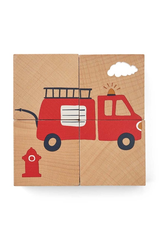 Fiú Liewood fából készült puzzle LW18039 többszínű