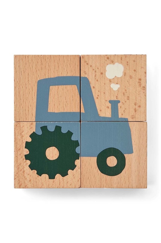 Liewood fából készült puzzle LW18039 többszínű