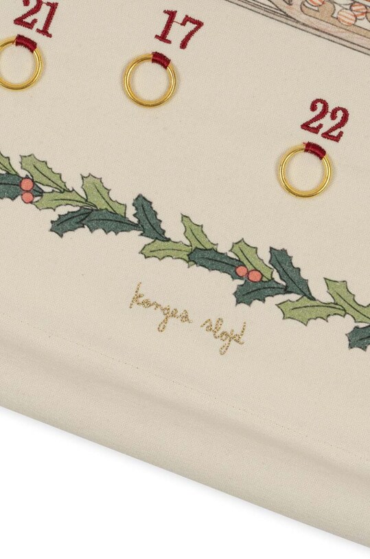 Chlapec Adventný kalendár pre deti Konges Sløjd KS6354 béžová