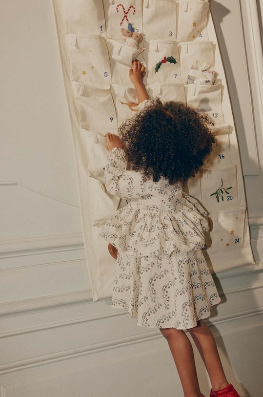 Адвент календарь для детей Konges Sløjd KS6455 бежевый AW23