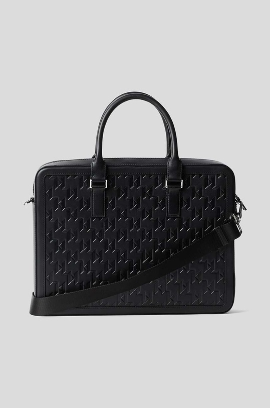 Karl Lagerfeld torba skórzana K/LOOM 235M3007 czarny AW23