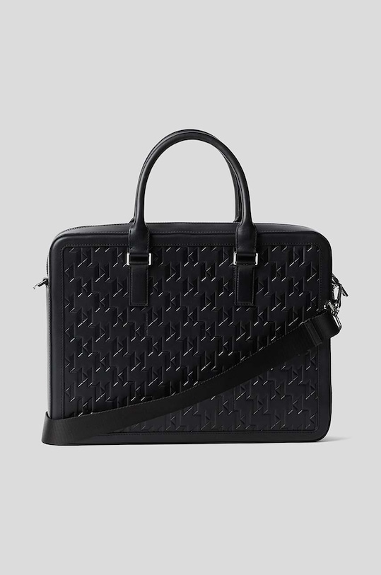 Karl Lagerfeld torba skórzana K/LOOM 235M3007 czarny AW23