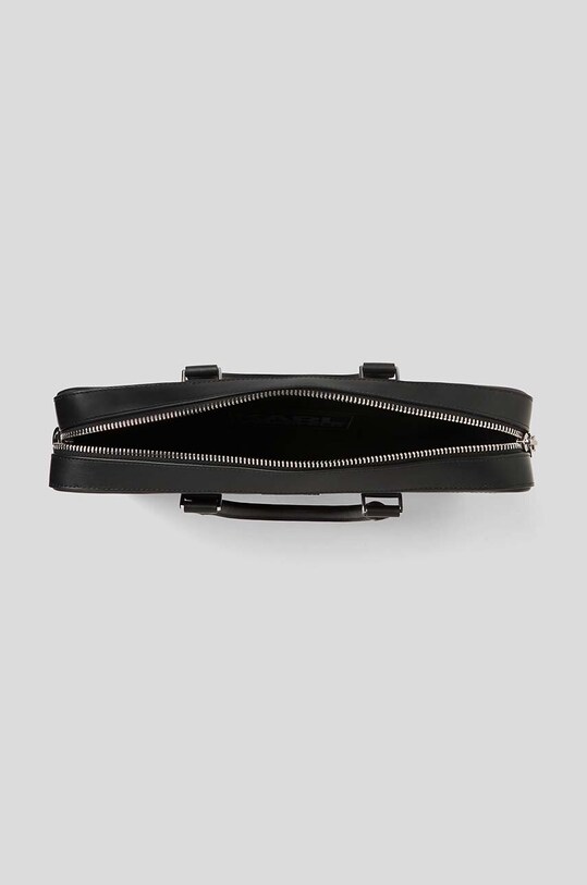 Dodatki Karl Lagerfeld usnjena torba K/LOOM 235M3007 črna
