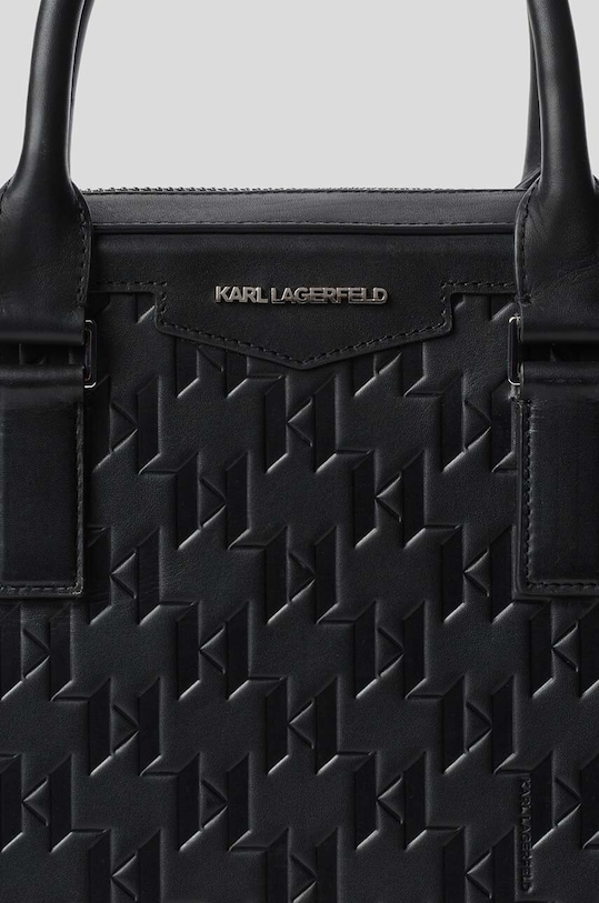 Karl Lagerfeld torba skórzana K/LOOM czarny 235M3007