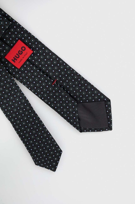 HUGO krawat jedwabny 50502955 zielony AW23