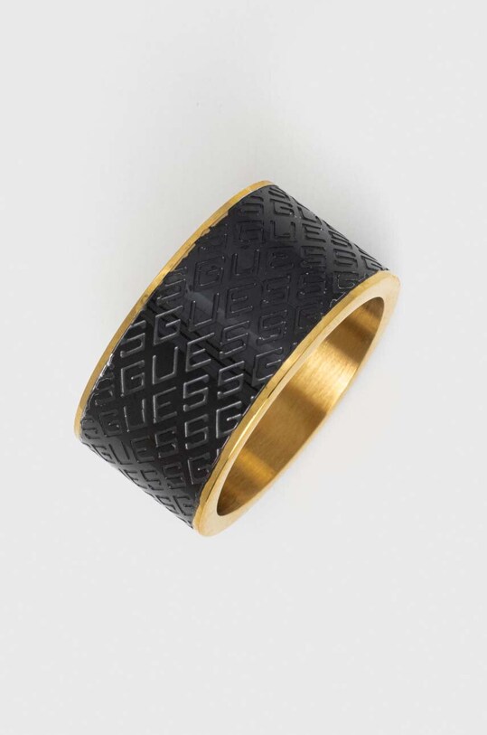 Guess anello con sigillo nero JUMR03.226JW