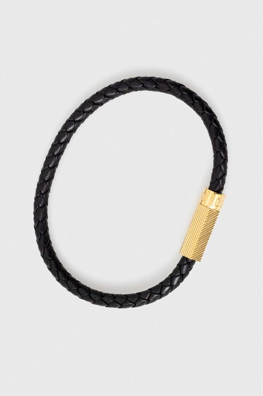 Δερμάτινο βραχιόλι Guess μαύρο JUXB03.240JW