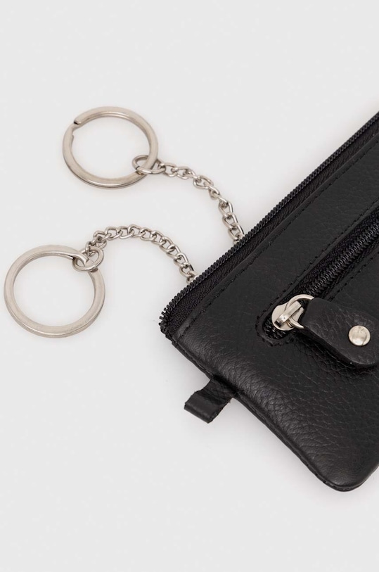 Akcesoria Aeronautica Militare etui na klucze skórzane AM107 czarny