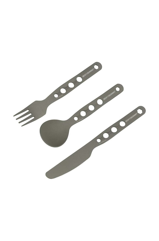 Sea To Summit zestaw sztućców turystycznych AlphaSet Cutlery Set ACUTASET3 szary AW23