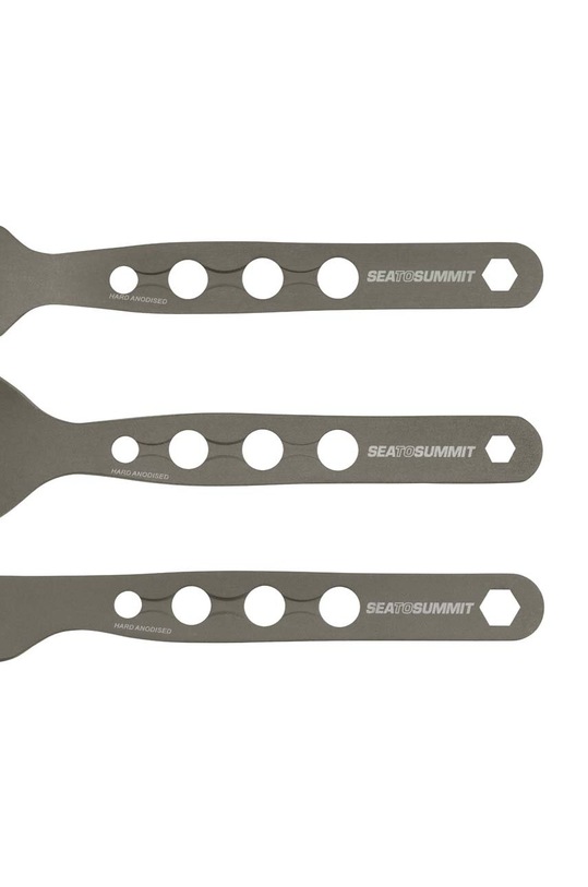 Akcesoria Sea To Summit zestaw sztućców turystycznych AlphaSet Cutlery Set ACUTASET3 szary