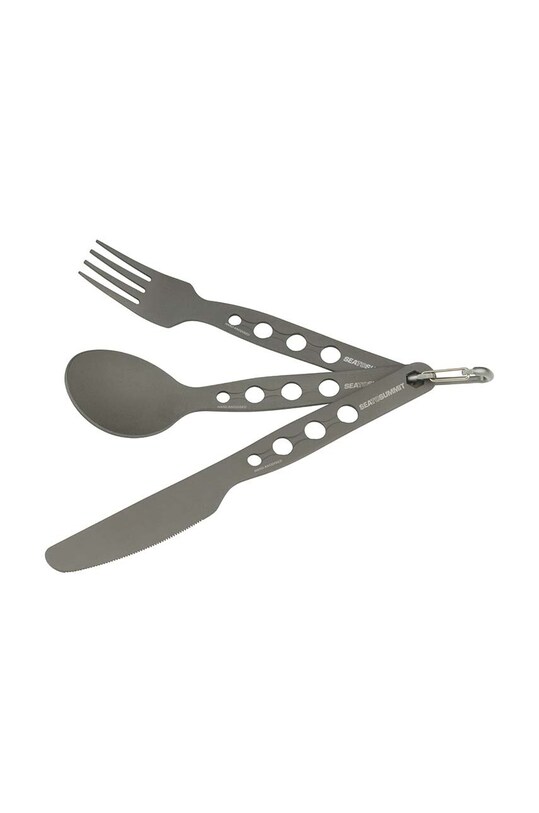Туристичний набір столових приборів Sea To Summit AlphaSet Cutlery Set сірий ACUTASET3