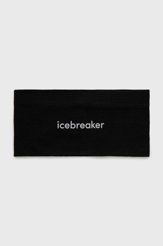 Пов'язка на голову Icebreaker Oasis вовна чорний IB0A56SG0011