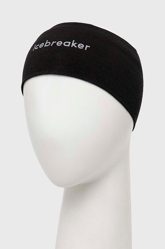 Icebreaker opaska na głowę Mer 200 Oasis Headband IB0A56SG0011 czarny AW23