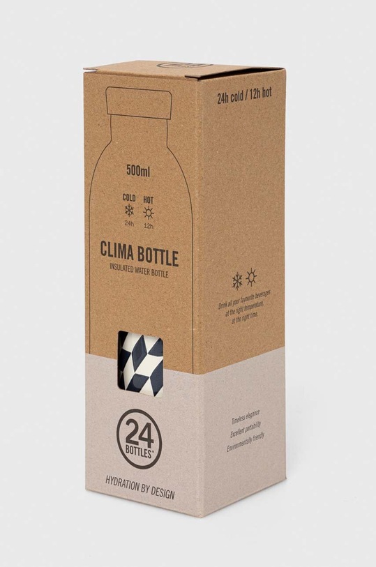 Akcesoria 24bottles butelka termiczna Clima Groovy 500ml Clima.050.Groovy.White czarny