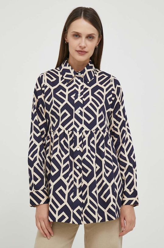 Pamučna košulja Seidensticker regular mornarsko plava 60.135421