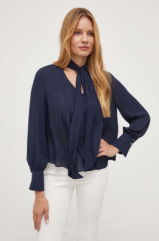 BOSS bluzka 50494748 granatowy AW23