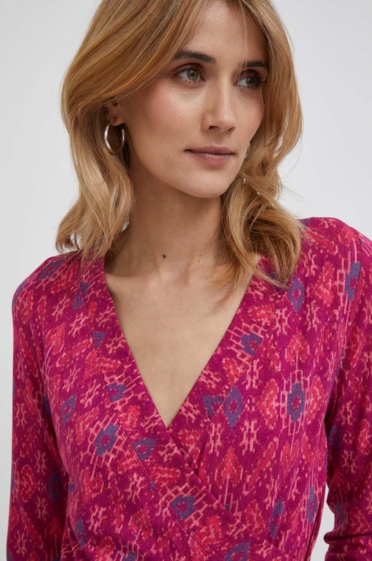 Majica dugih rukava Lauren Ralph Lauren roza 200909044