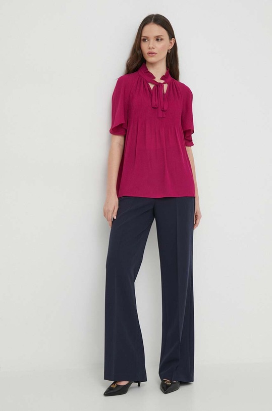 Lauren Ralph Lauren bluzka 200909386 fioletowy AW24