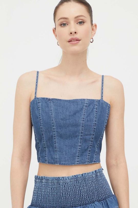 Τζιν Top DKNY κανονικό μπλε E3DMYS08