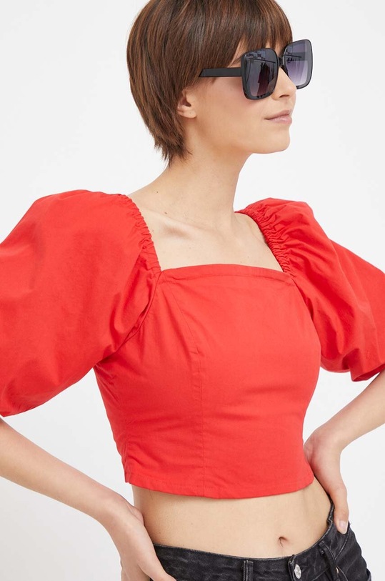 Dkny top czerwony E3EM0S29