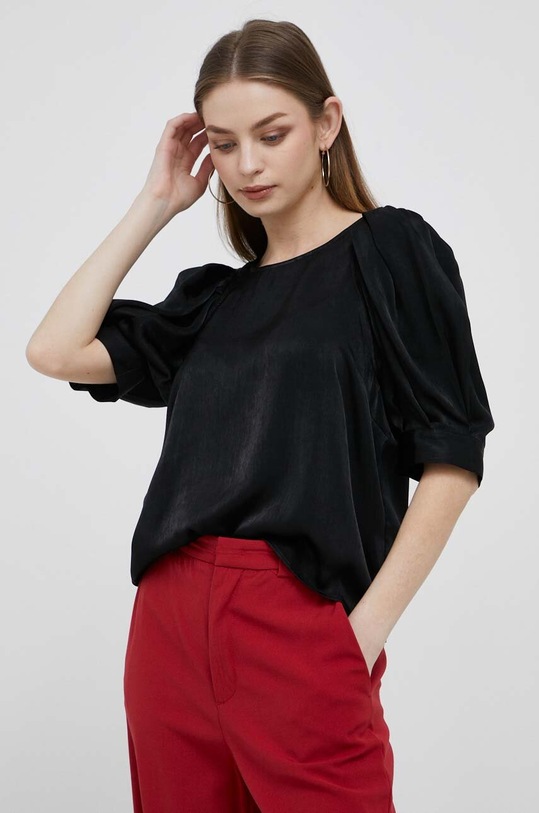 Dkny bluzka regular czarny P3DANR25