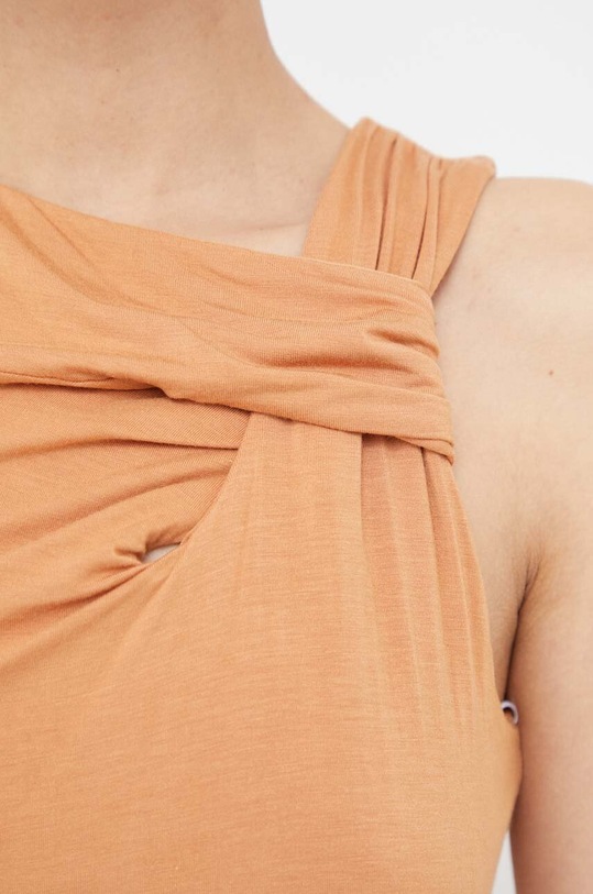 Dkny top P3EH8SJS pomarańczowy