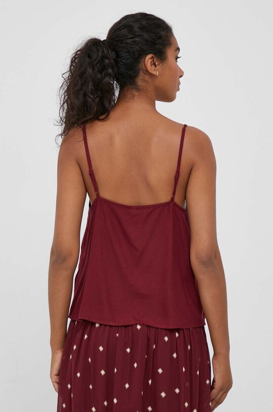Odzież Pepe Jeans top PL304623.299 bordowy