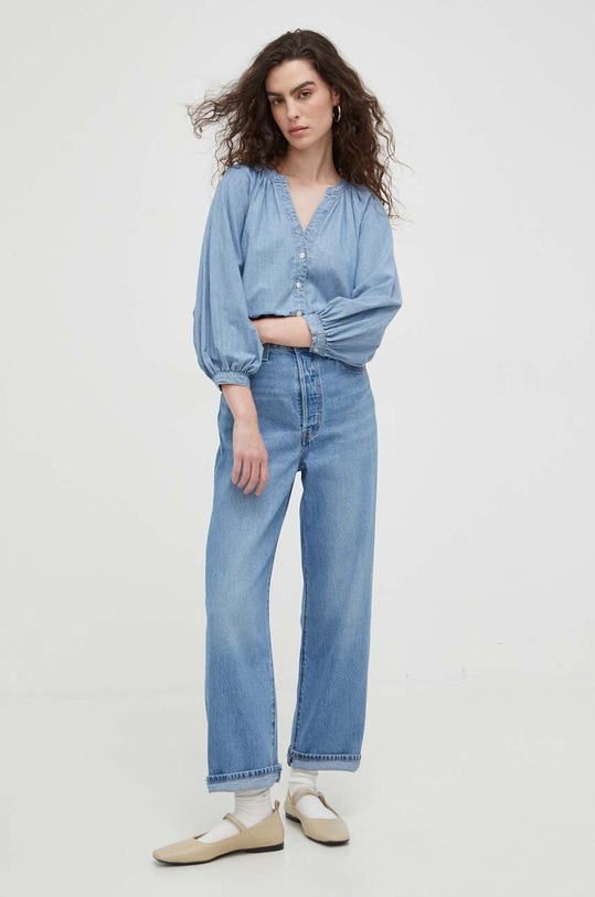 Levi's koszula jeansowa A4887.0004 niebieski AW23