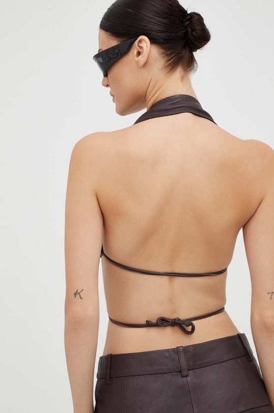 Oblečení Kožený top Gestuz 10908178 hnědá