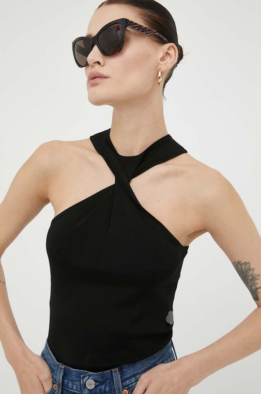 Top Drykorn Z elastanom črna 88564.420108