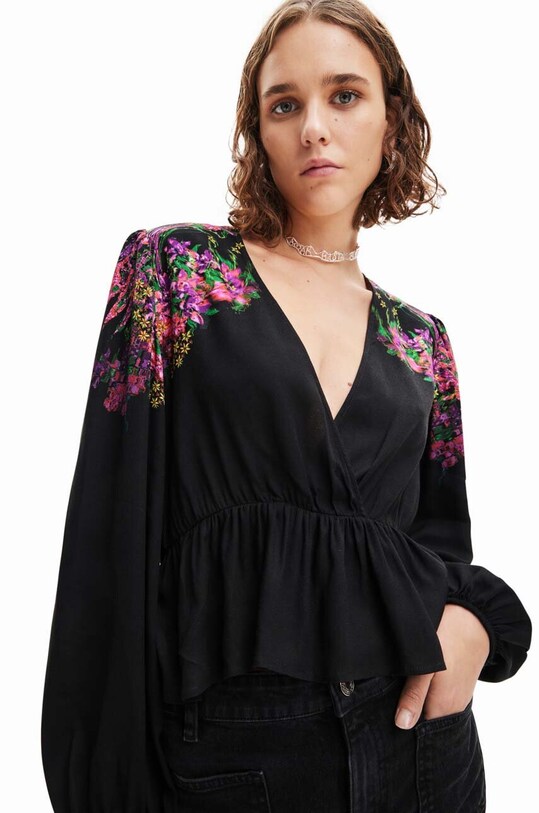 Blúzka Desigual 23WWBW31 čierna AW23
