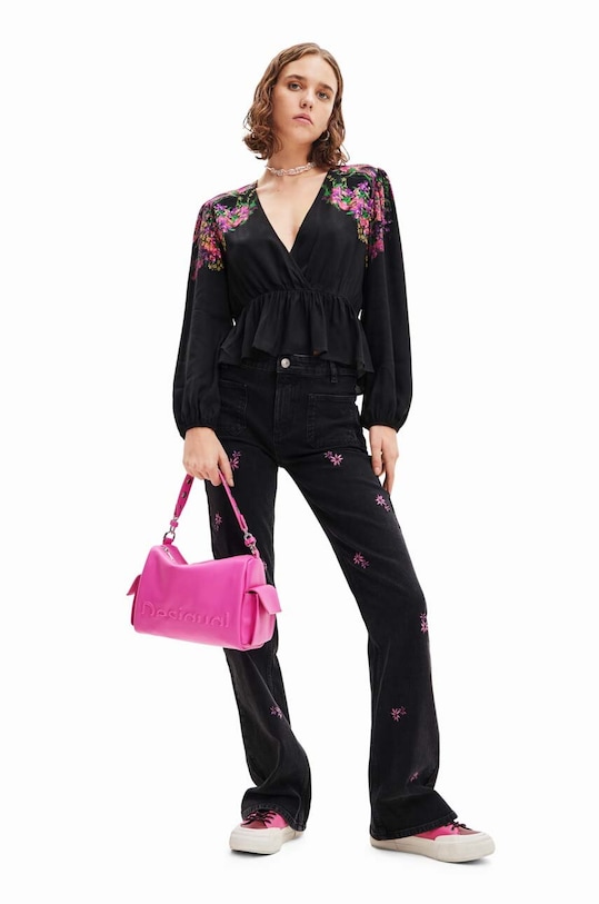 Blúzka Desigual čierna 23WWBW31