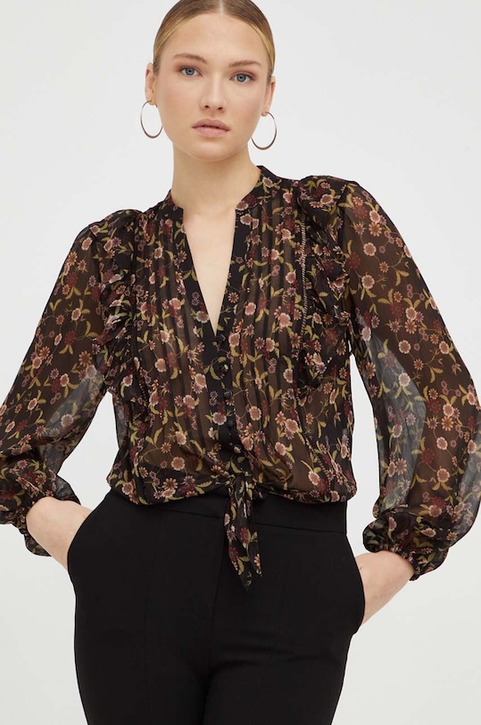 Guess bluzka regular czarny W3BH52.WDWT2