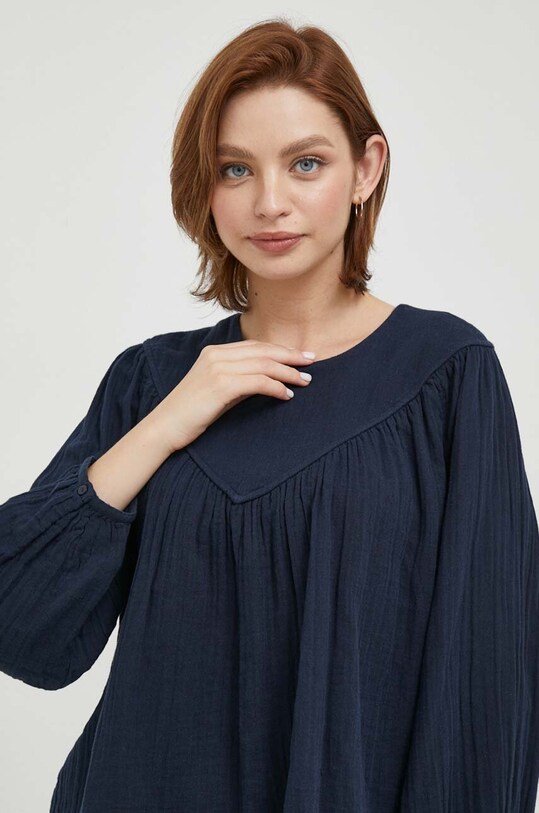 Бавовняна блузка Pepe Jeans INNA casual темно-синій PL304670.594