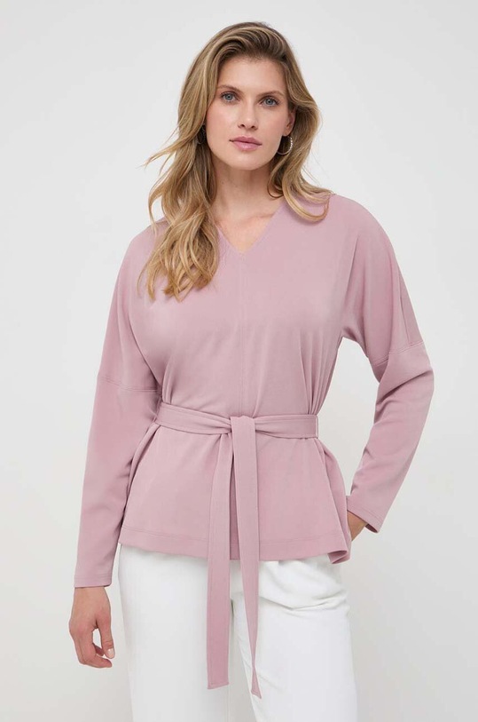 Max Mara Leisure bluzka 2339461536600 różowy AW23