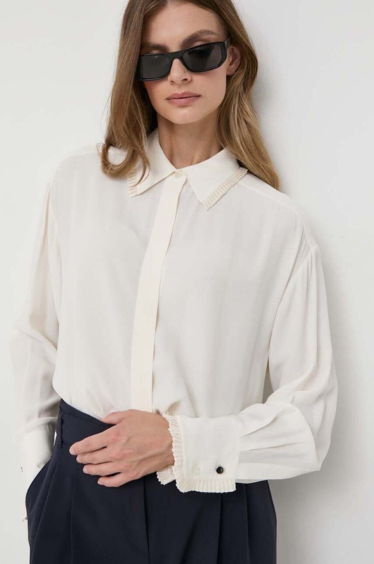 Košeľa BOSS 50499762 béžová