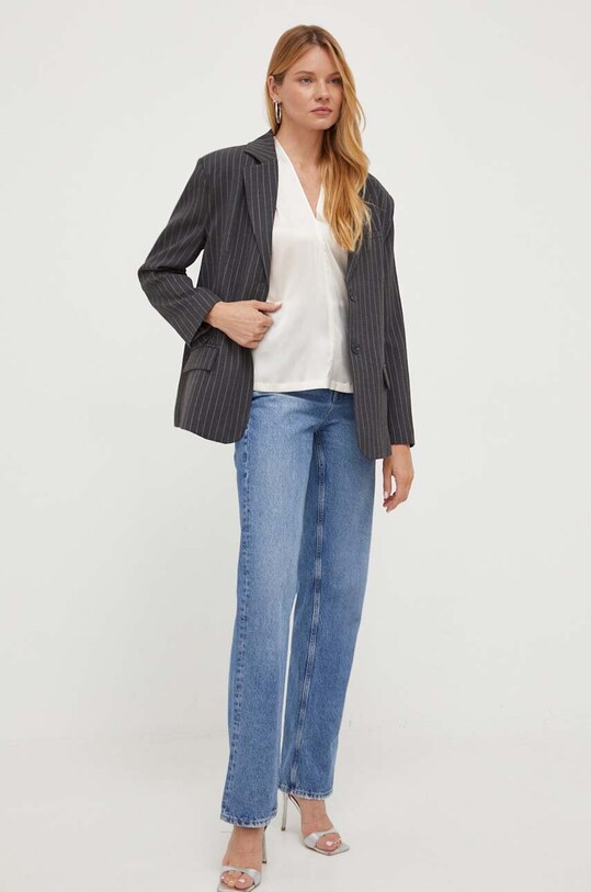 Pinko bluzka jedwabna 100376.ZR64 beżowy AW23
