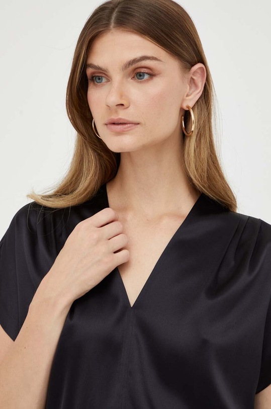 Pinko bluzka jedwabna z elastanem czarny 100376.ZR64