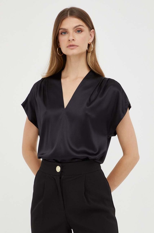Pinko bluzka jedwabna czarny 100376.ZR64