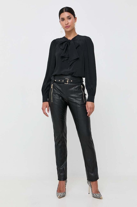 Pinko selyem keverék póló 102168.8889 fekete AW23