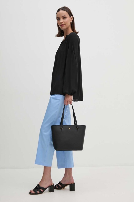 Блузка Lauren Ralph Lauren 200909387 чёрный AW24
