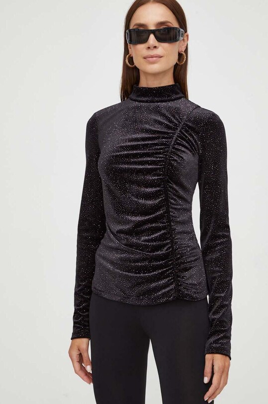 Patrizia Pepe bluza cu modele negru 2M4334.J162
