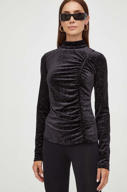 Patrizia Pepe bluza cu modele negru 2M4334.J162