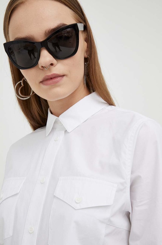 Karl Lagerfeld Jeans koszula bawełniana biały 236J1605