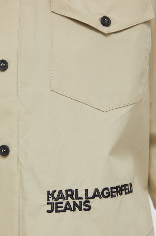 Karl Lagerfeld Jeans koszula bawełniana 236J1605 beżowy