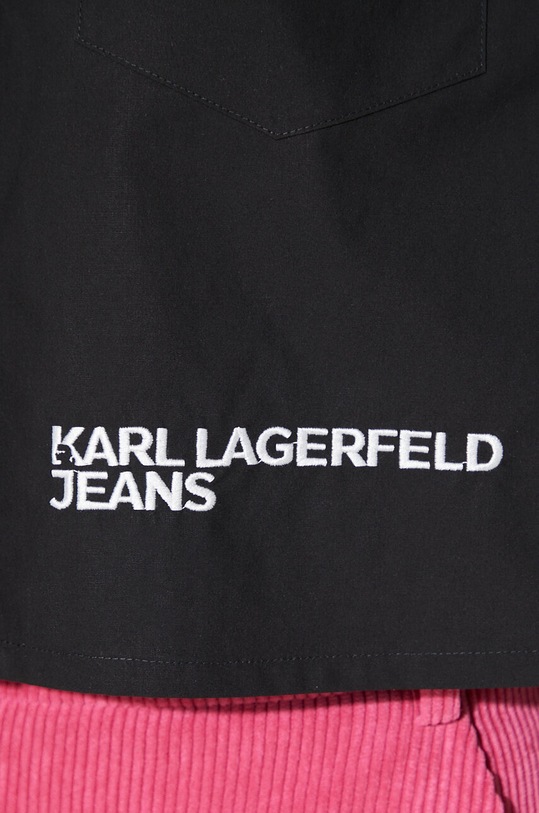 Karl Lagerfeld Jeans koszula bawełniana 236J1605 czarny