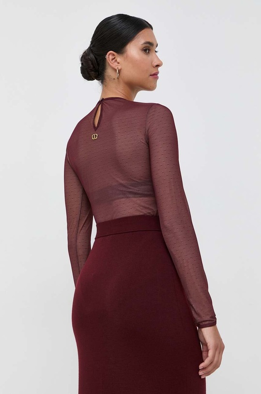 Ruházat Twinset body 232TT2480 burgundia