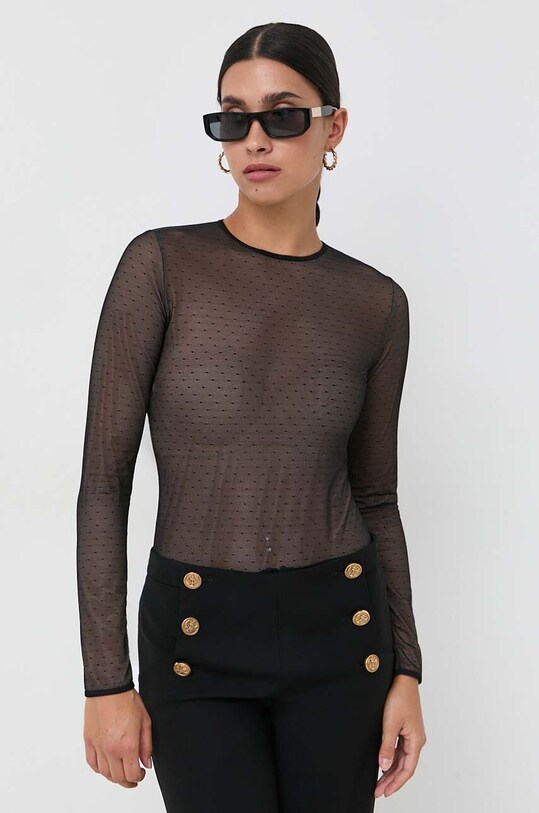 Body Twinset Z elastanom črna 232TT2480