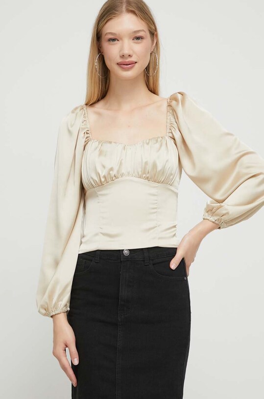 Halenka Abercrombie & Fitch slim zlatá KI140.3448.180