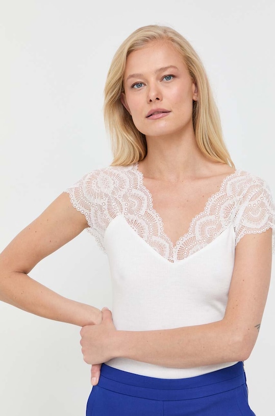 Блузка Morgan DELO.OFF.WHITE білий AW23